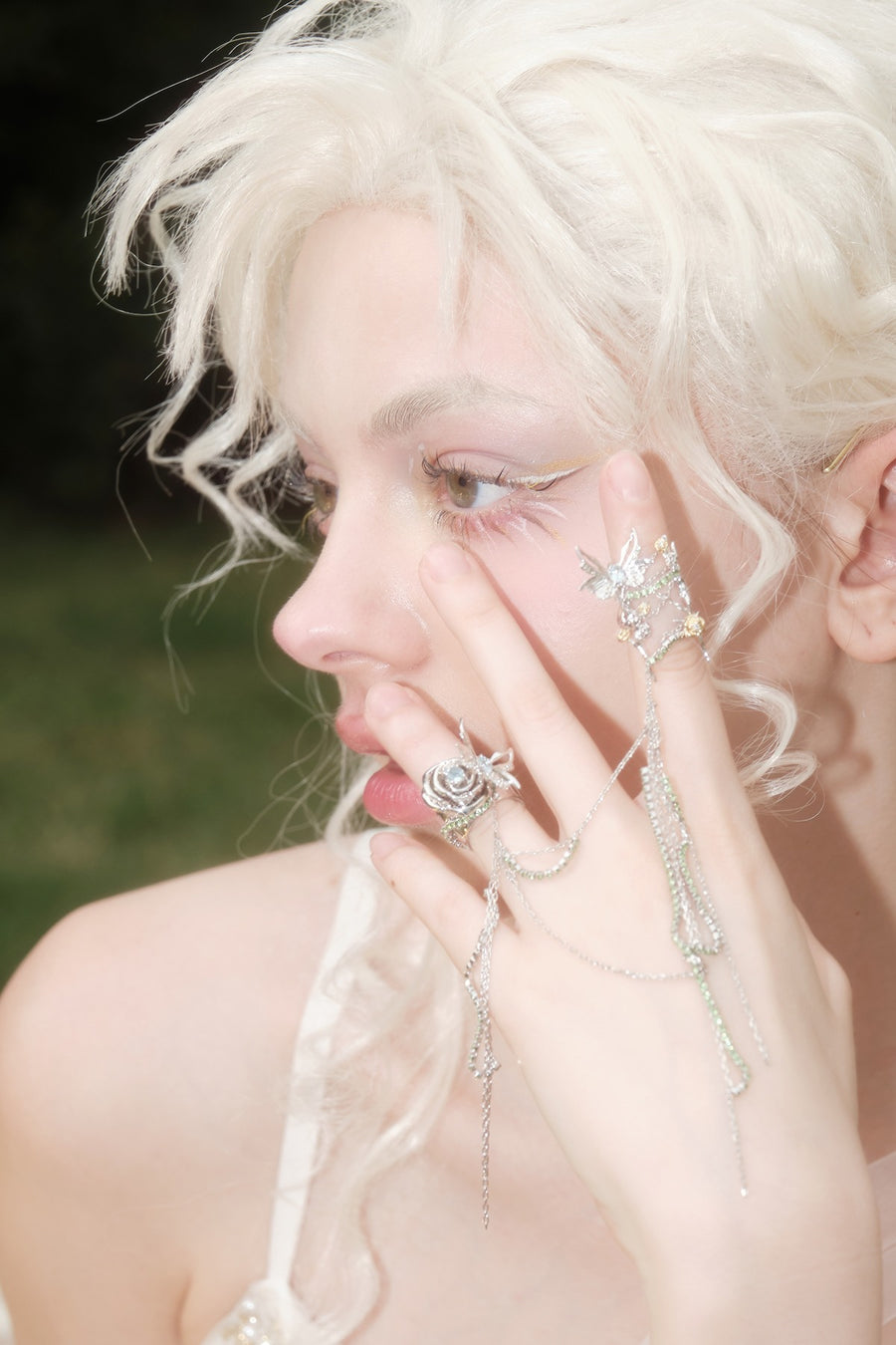 Midnight Rose Garden double rings